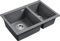 Мойка кухонная Emar Quartz EMQ-2665.PL Антрацит Мойка кухонная Emar Quartz EMQ-2665.PL Антрацит