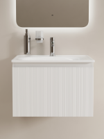 Тумба с раковиной Sancos Code 60 подвесная, белая