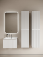 Тумба с раковиной Sancos Code 60 подвесная, белая