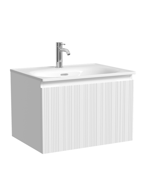 Тумба с раковиной Sancos Code 60 подвесная, белая