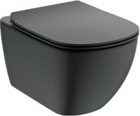 Комплект Унитаз подвесной Ideal Standard Tesi + Крышка + Инсталляция Prosys Frame 120 M R020467 + Кнопка Oleas R0121A6 черная