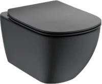Комплект Унитаз подвесной Ideal Standard Tesi + Крышка + Инсталляция Prosys Frame 120 M R020467 + Кнопка Oleas R0121A6 черная