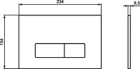 Комплект Унитаз подвесной Ideal Standard Tesi + Крышка + Инсталляция Prosys Frame 120 M R020467 + Кнопка Oleas R0121A6 черная