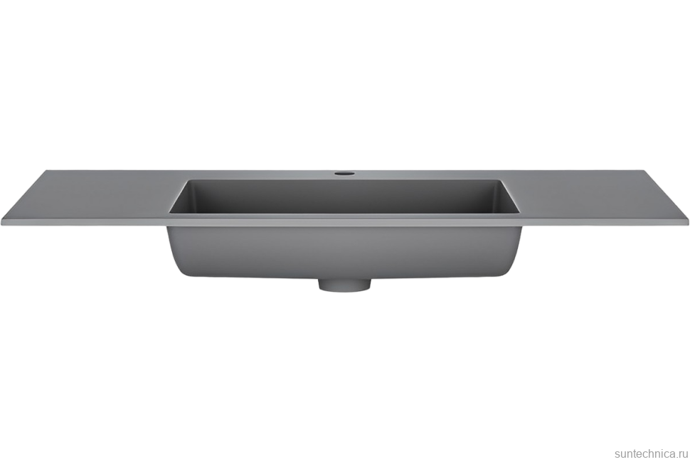 Тумба с раковиной Vincea Chiara 100, дуб табак, с серой  раковиной