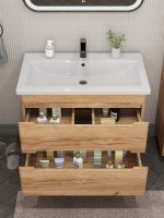 Тумба с раковиной SanStar Diva 80 подвесная, Gold Kraft, раковина Como 80