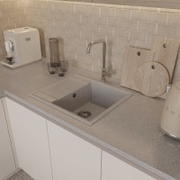 Мойка кухонная Domaci Палермо PR-575-003 серая Мойка кухонная Domaci Палермо PR-575-003 серая