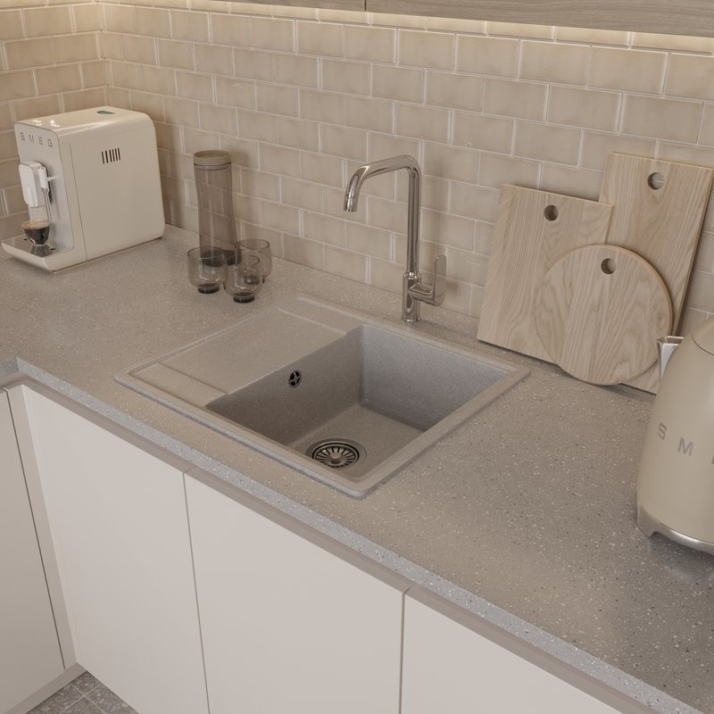 Мойка кухонная Domaci Палермо PR-575-003 серая