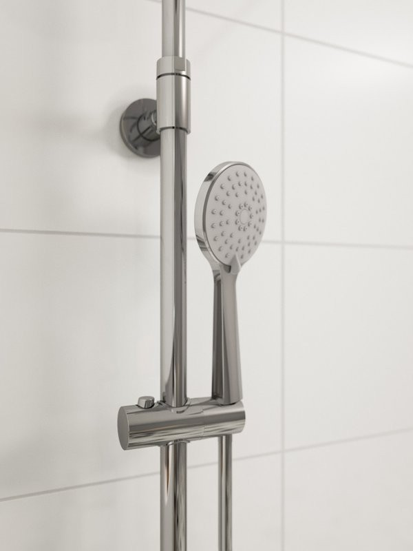 Душевая стойка Cersanit Odra 63069 с термостатом, хром