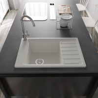 Мойка кухонная Domaci Римини DG U-650 белая Мойка кухонная Domaci Римини DG U-650 белая