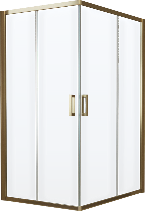 Душевой уголок Vegas Glass ZA-F Tur Novo 110*100 05 01 профиль бронза, стекло прозрачное