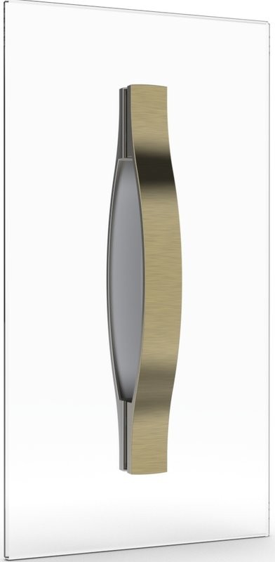 Душевой уголок Vegas Glass ZA-F Tur Novo 110*100 05 01 профиль бронза, стекло прозрачное
