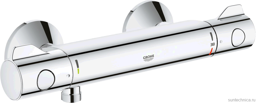 Душевая стойка Grohe Grohtherm 26381001 + Термостатический смеситель Grohe Grohtherm 800 34558000 для душа