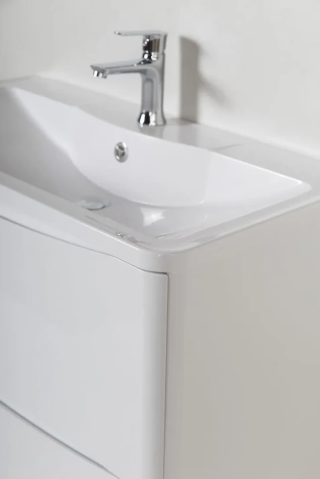 Тумба с раковиной BelBagno Acqua 80 напольная, bianco lucido