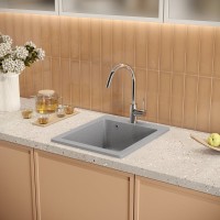 Мойка кухонная Domaci Болонья М-08-005 серая Мойка кухонная Domaci Болонья М-08-005 серая