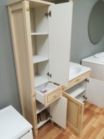 Шкаф Империя П 30-01 Слоновая кость с золотой патиной (37)