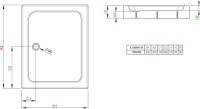 Поддон для душа Radaway Laros D 120x90 с сифоном
