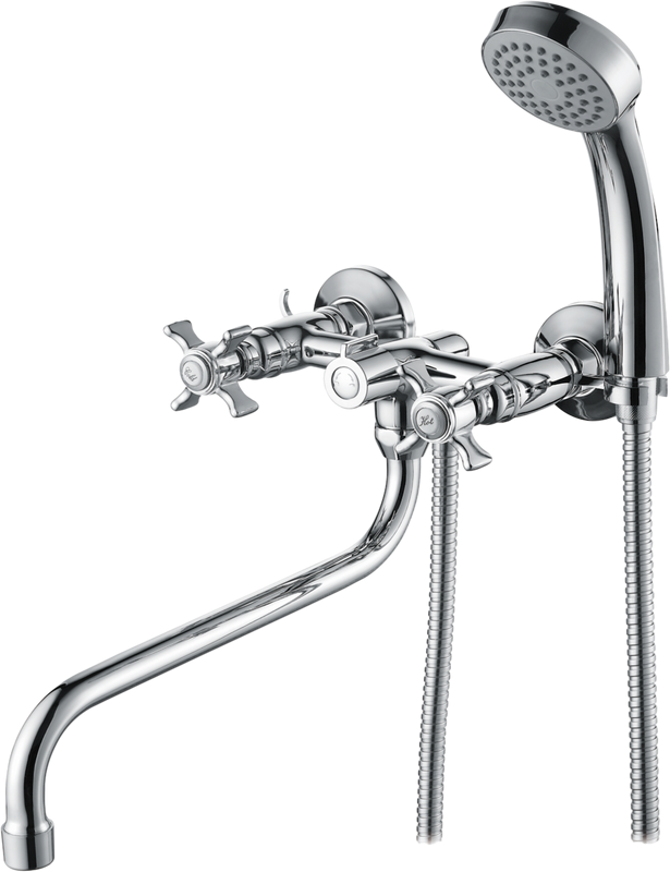 Смеситель с длинным изливом для ванны D-lin 807 D143807 хром