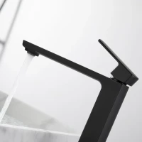 Смеситель для раковины Vincea Next VBF-1N2MB черный матовый Смеситель для раковины Vincea Next VBF-1N2MB черный матовый