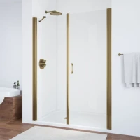 Душевая дверь в нишу Vegas Glass EP-F-2 170 05 01 R профиль бронза, стекло прозрачное