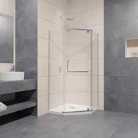 Душевой уголок RGW Passage PA-081 100х100, профиль хром, стекло прозрачное