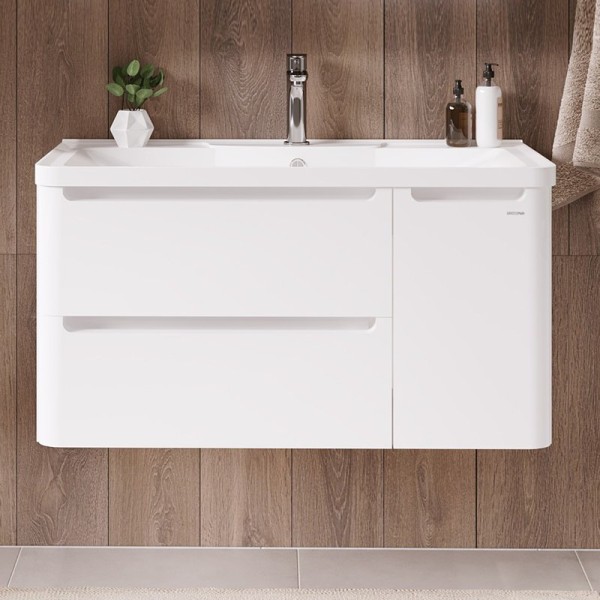 Тумба с раковиной Grossman Адель 90 подвесная