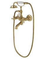 Смеситель для ванны с душем Wonzon & Woghand Retro WW-88639020-BG брашированное золото Смеситель для ванны с душем Wonzon & Woghand Retro WW-88639020-BG брашированное золото