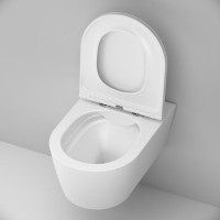 Комплект  Унитаз подвесной AM.PM Func C8F1701SC безободковый, с микролифтом + Система инсталляции для унитазов Grohe Rapid SL 38772001, 3 в 1 с кнопко