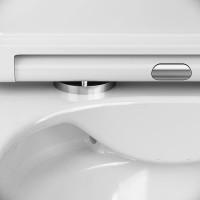 Комплект  Унитаз подвесной AM.PM Func C8F1701SC безободковый, с микролифтом + Система инсталляции для унитазов Grohe Rapid SL 38772001, 3 в 1 с кнопко