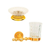 Набор Стакан Boheme Imperiale 10404 + Мыльница 10411 Набор Стакан Boheme Imperiale 10404 + Мыльница 10411