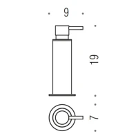 Дозатор Colombo Design Mini B9342.HPS1 нержавеющая сталь Дозатор Colombo Design Mini B9342.HPS1 нержавеющая сталь