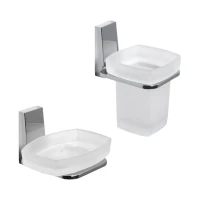 Набор Стакан Wasserkraft Lopau K-6028 + Мыльница K-6029 Набор Стакан Wasserkraft Lopau K-6028 + Мыльница K-6029