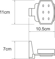 Набор Стакан Wasserkraft Lopau K-6028 + Мыльница K-6029 Набор Стакан Wasserkraft Lopau K-6028 + Мыльница K-6029