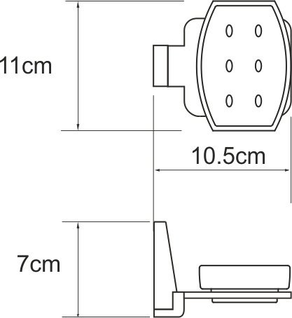 Набор Стакан Wasserkraft Lopau K-6028 + Мыльница K-6029