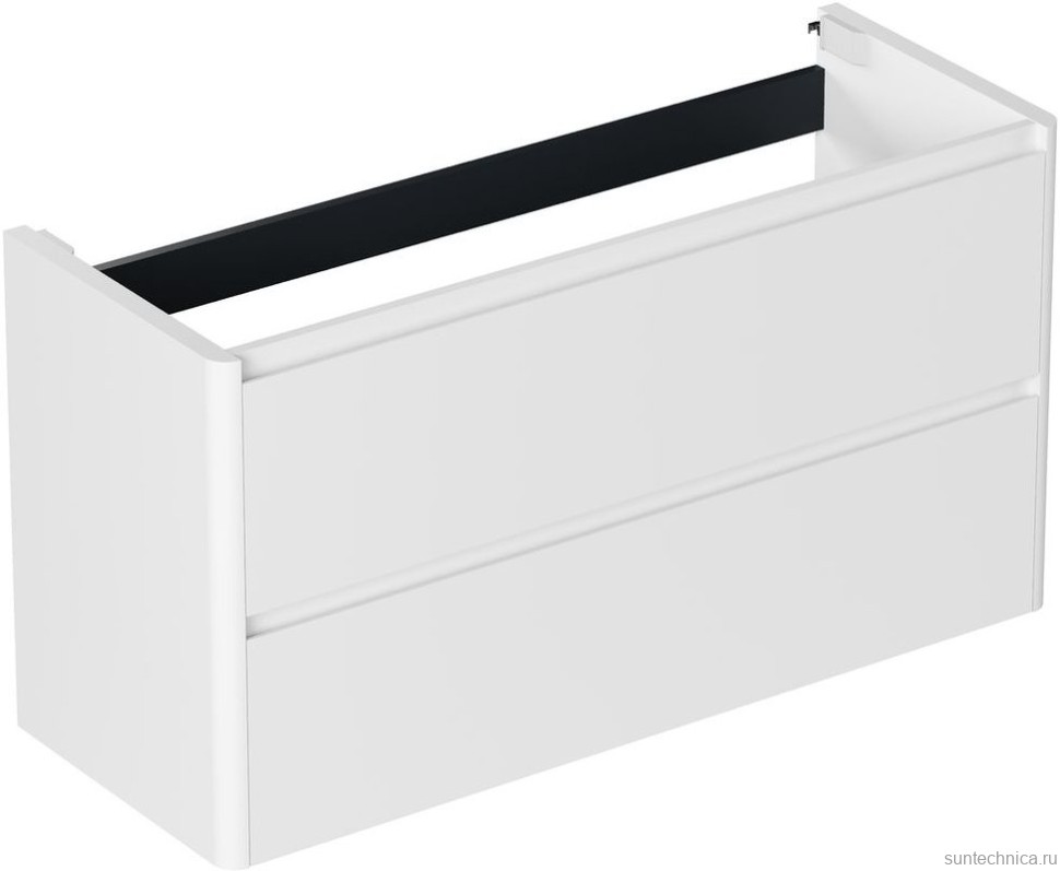 Тумба под раковину без столешницы Allen Brau Gravity 120 2 ящика, матовый белый