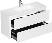 Тумба под раковину без столешницы Allen Brau Gravity 120 2 ящика, матовый белый