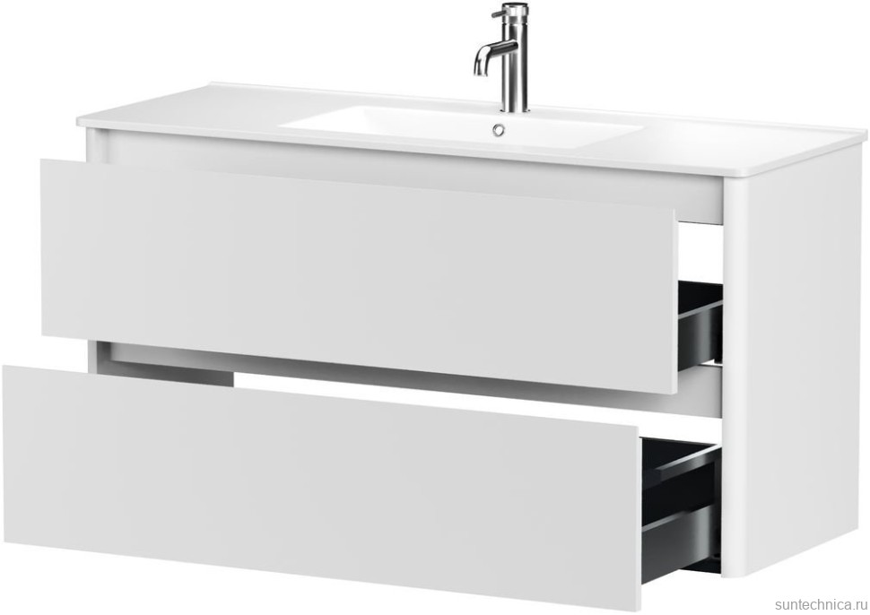 Тумба под раковину без столешницы Allen Brau Gravity 120 2 ящика, матовый белый