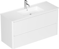 Тумба под раковину без столешницы Allen Brau Gravity 120 2 ящика, матовый белый