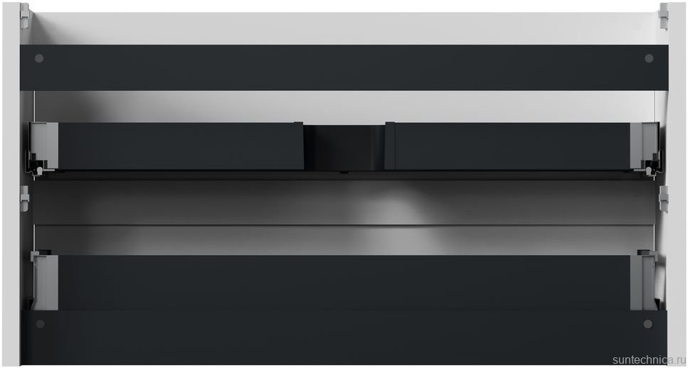 Тумба под раковину без столешницы Allen Brau Gravity 120 2 ящика, матовый белый