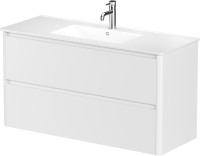 Тумба под раковину без столешницы Allen Brau Gravity 120 2 ящика, матовый белый