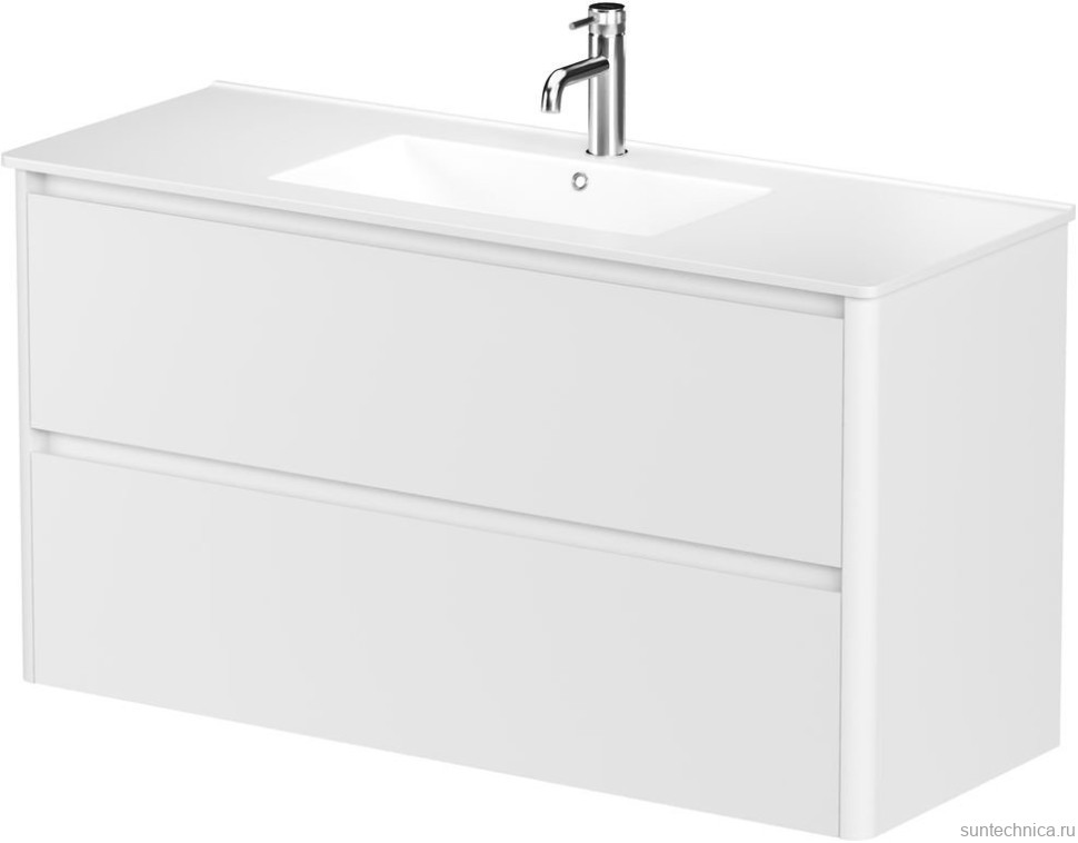 Тумба под раковину без столешницы Allen Brau Gravity 120 2 ящика, матовый белый