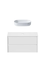 Тумба под раковину без столешницы Allen Brau Gravity 120 2 ящика, матовый белый