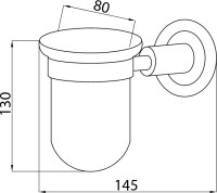 Набор Стакан Boheme Murano 10904-W-CR + Мыльница 10903-W-CR