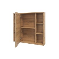 Мебель для ванной комнаты SanStar Diva 80 дуб вотан, графит софт, раковина Миранда 80