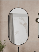 Зеркало CONTINENT Led Cairo 50х100 см, бесконтактный сенсор, с холодной подсветкой