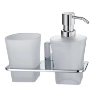Набор Стакан Wasserkraft Leine K-5028D + Дозатор K-5089 Набор Стакан Wasserkraft Leine K-5028D + Дозатор K-5089