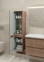 Шкаф-пенал для ванной Caprigo Forte 35 L светлый орех Шкаф-пенал для ванной Caprigo Forte 35 L светлый орех