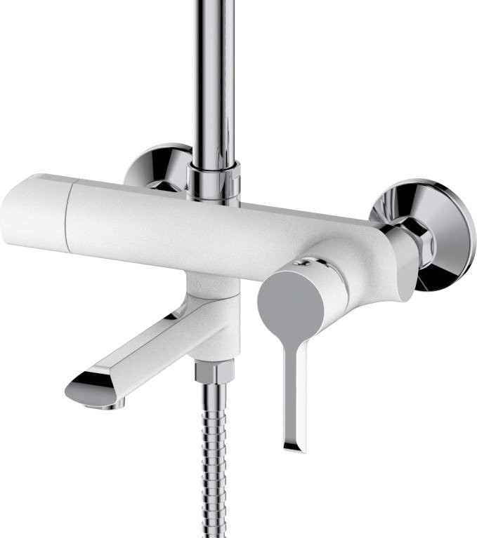 Душевая стойка Haiba HB805-8 белая