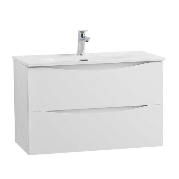 Тумба под раковину BelBagno Marino-cer-mini 80 подвесная, bianco lucido