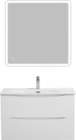 Тумба под раковину BelBagno Marino-cer-mini 80 подвесная, bianco lucido