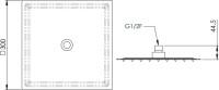 Верхний душ Remer SS357UFS30X